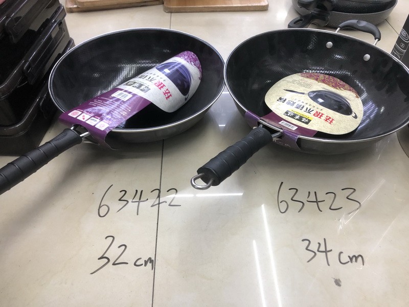 A16Z-L, 63423, iron deep frypan 34cm enamel