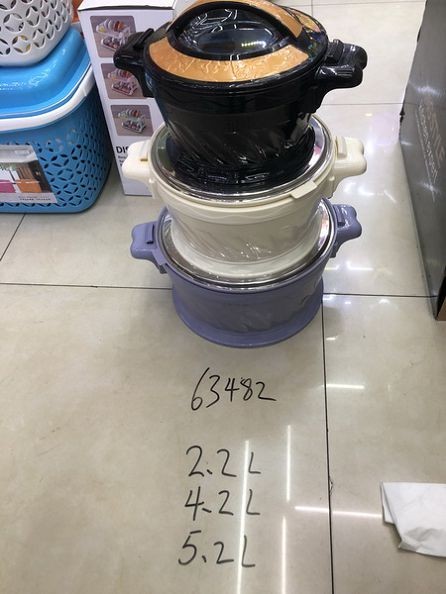 63482, food jar set of 3 - 2.2L