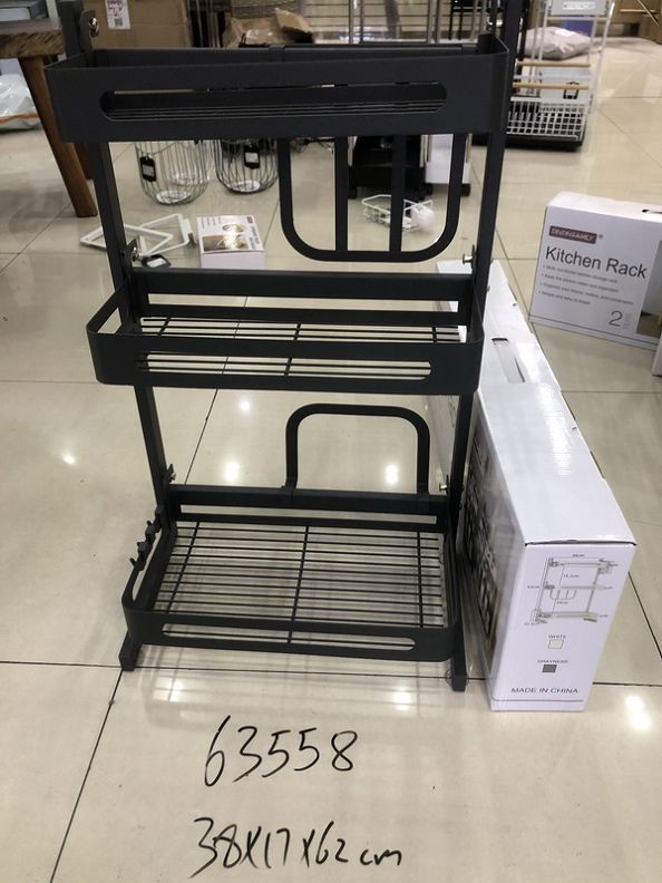 63558, kitchen rack 3 tier 38*17*62cm