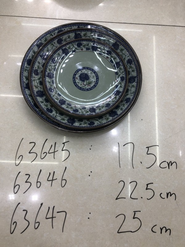 C7M, 63645, plate round D17.5cm melamine