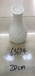 63674, flower bottle plastic 20cm