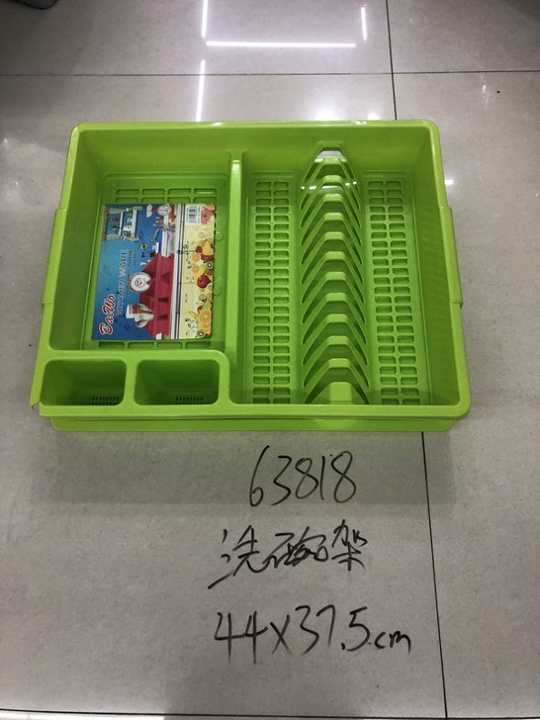 E4L, 63818, dish rack plastic 44*37.5cm blue