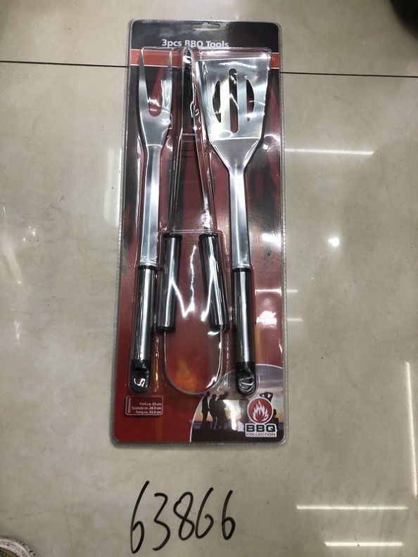 63866, BBQ tools 3pcs