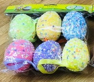 63916, Easter egg foam 4x6cm 6pcs