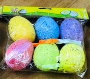 24E3, 63917, Easter egg foam 4x6cm 6pcs