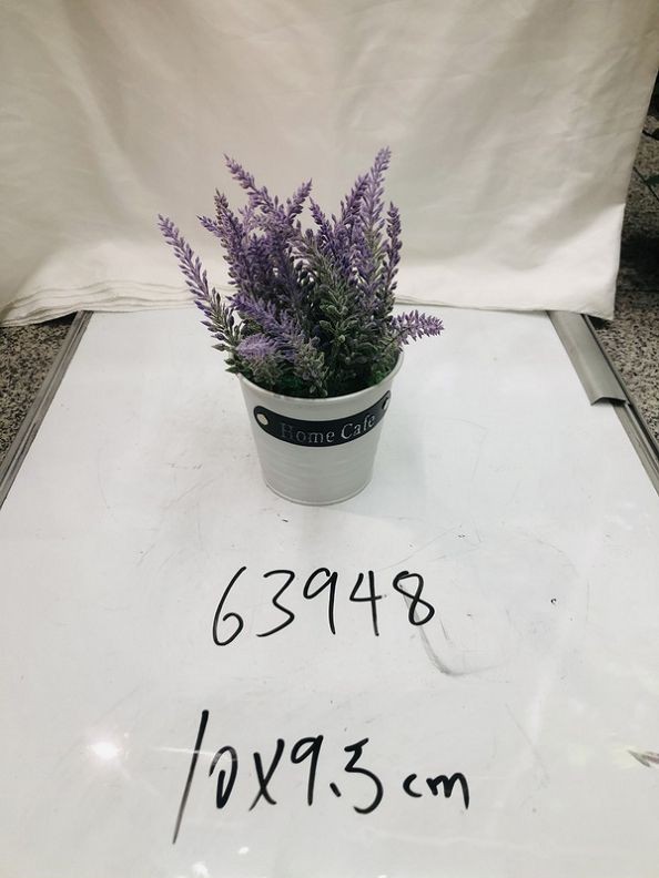 63948, artifilcial potted plant lavender 10*9.5cm