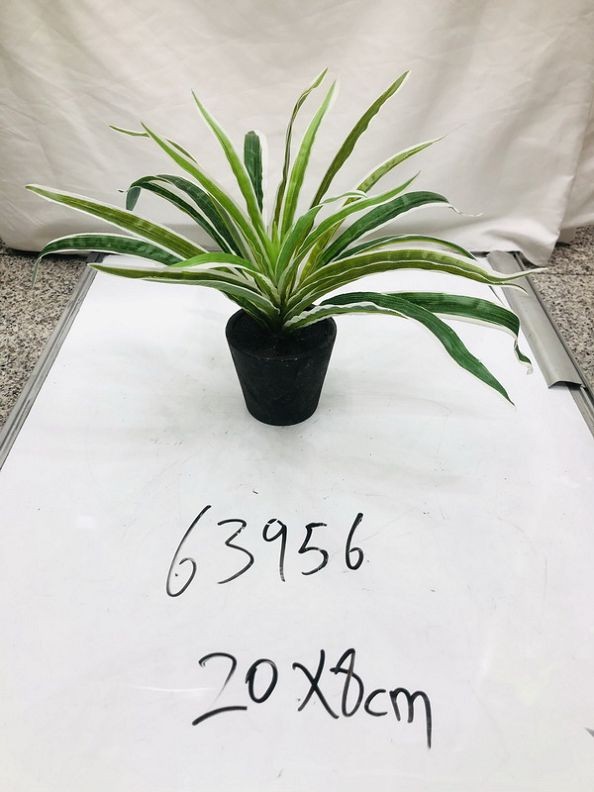 63956, artifilcial potted plant 20x8cm