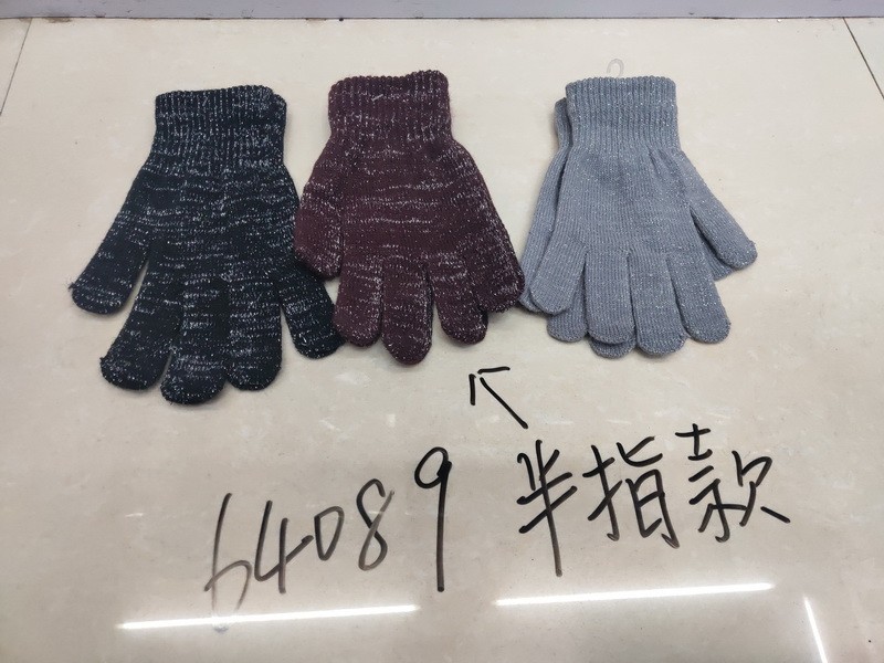 64089, winter gloves female fingerless 14.5cm