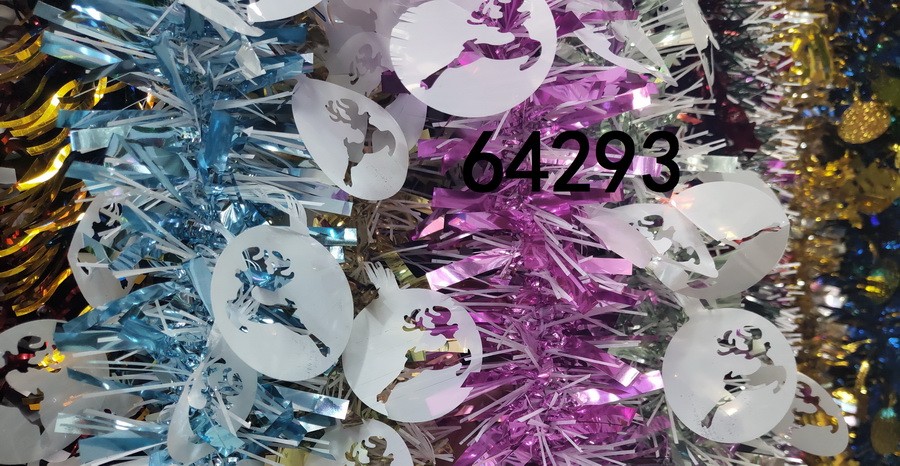 23XF, 64293, Xmas Tinsel 9cm*2m
