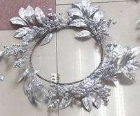 25XH, 64361, Xmas branch silver 28cm
