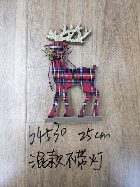 21X11, 64530, Xmas table ornament reindeer 25cm