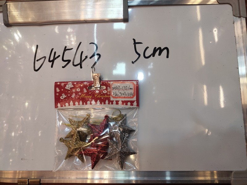 25XA, 64543, Xmas tree ornament star 5cm