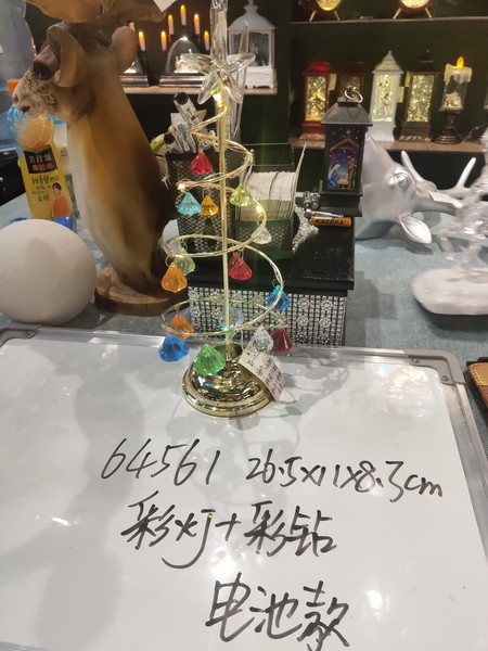 22X23 41, 64561, Xmas table ornament tree with light 26.5*11*8.3cm