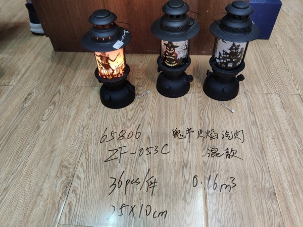 65806, Holloween lantern flame 25X10cm