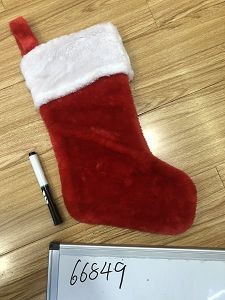 25X24, 66849, Xmas sock plush
