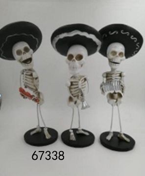 67338, Halloween skeleton musician