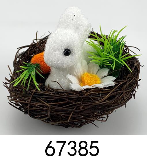 67385, Easter bunny nest 10x3.5cm