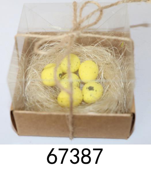 26E2, 67387, Easter egg nest 6pcs 8*8*6