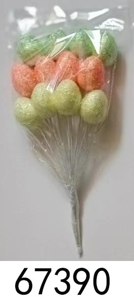 26E2, 67390, Easter egg stick 12pcs 3*4