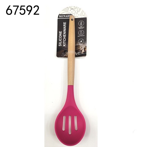 B17M, 67592, Slotted Serving Spoon Silicone