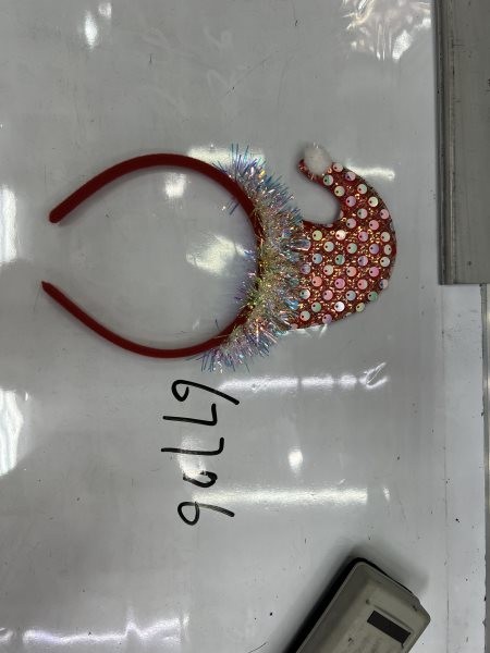 23X28, 67706, Xmas Headband - Xmas Hat with Sequins
