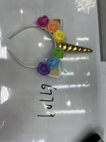 23X26, 67709, Headband - Unicorn with 6 Flowers