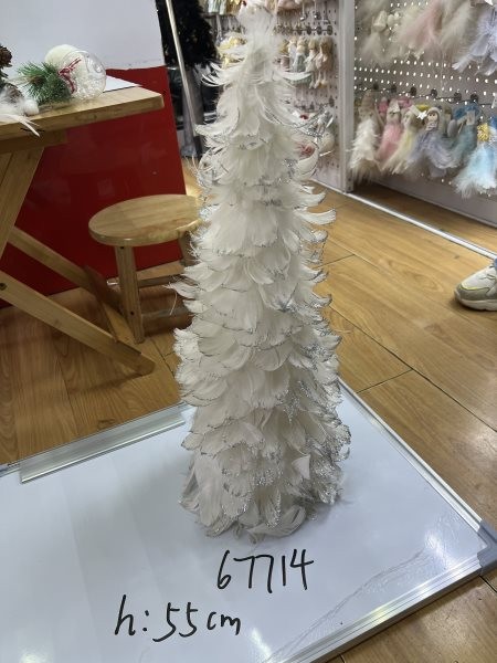 25X23, 67714, Xmas Feather Tree 55cm