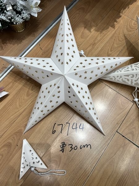 25X23, 67744, Xmas Pentagram Decoration 30cm