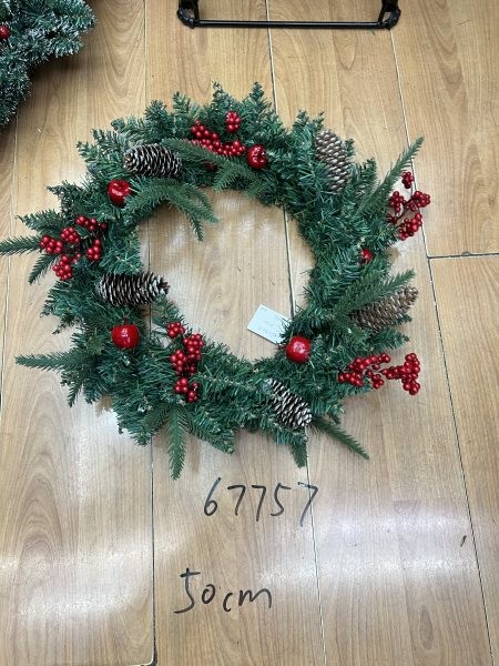 67757, Xmas Wreath 50cm