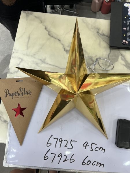 25X25, 67925, Xmas Pentagram Decoration 45cm