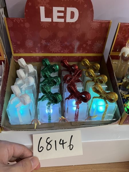 23X25, 68146, Xmas Gift Box Table Size With Light