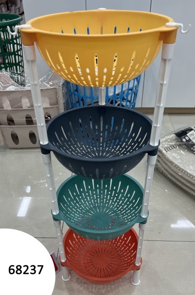 E14H, 68237, Plastic Shelf 4-layer 75*26cm