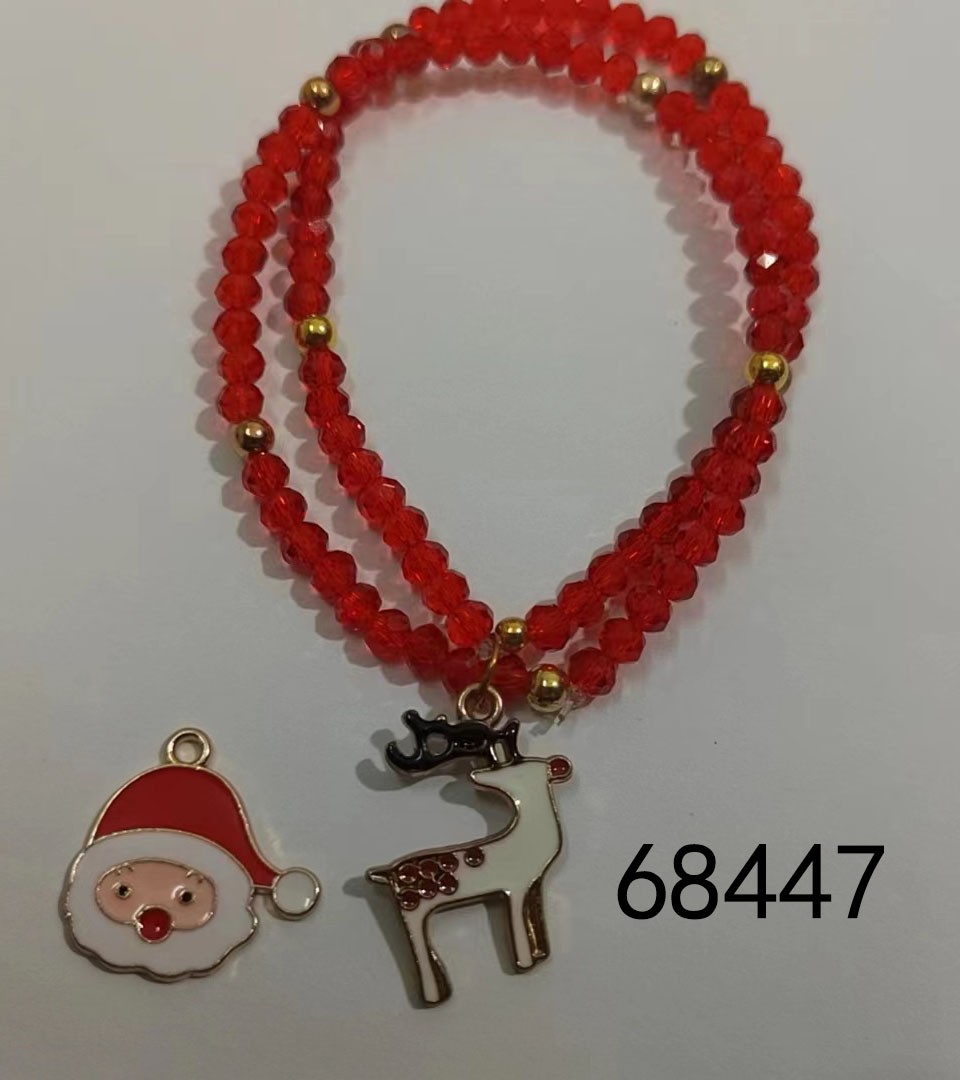 24XH, C12L, 68447, Xmas Bracelet Santa/Reindeer