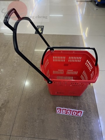 I2M, 68504, Roller Shopping Basket Red 45L