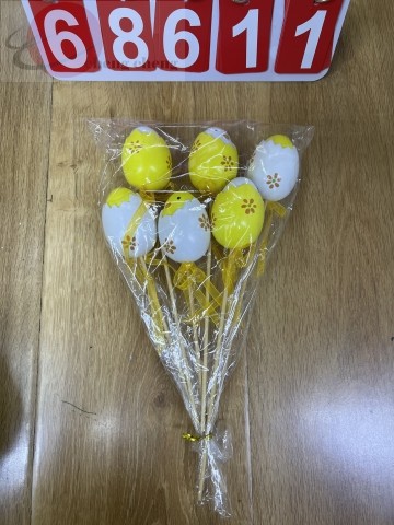 26E4, 68611, Easter Plastic Egg 6pcs