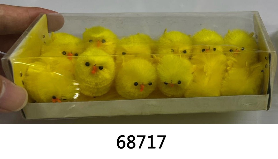 25E2, 68717, Easter Chicken 4cm 12pcs