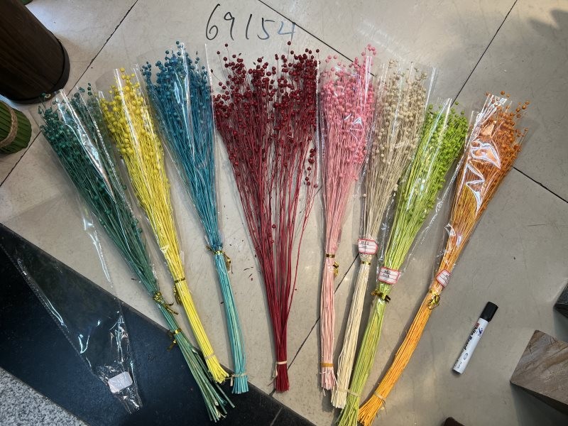C15M, 69154, Artificial Flax Rin Flower 58cm