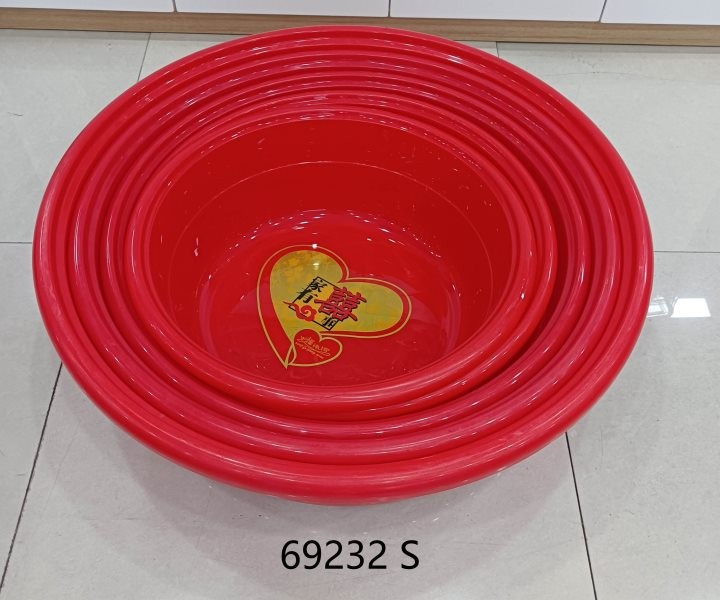 J3L, 69232, Wash Basin Red 44.5*15cm