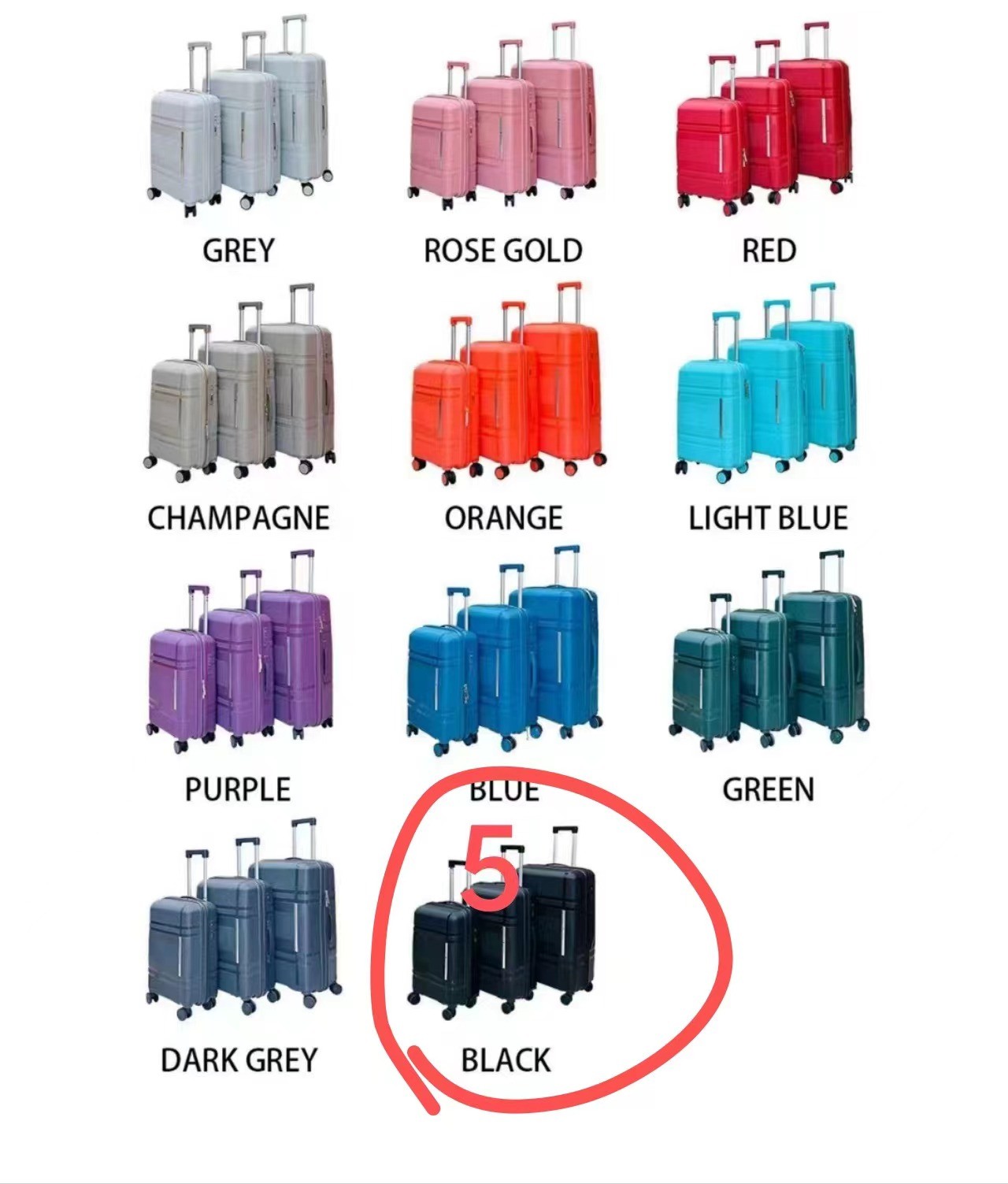 H4H, 69247 69248 69249, Luggage set of 3