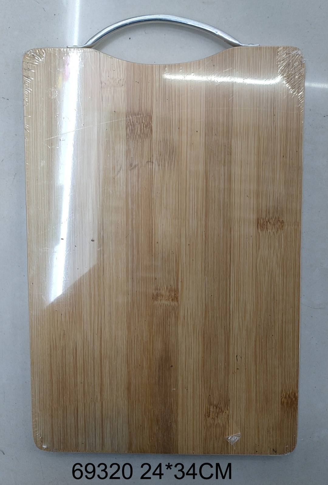 G17L, 69320, Bamboo Chopping Board Aluminum  Handle 24*34*1.8cm