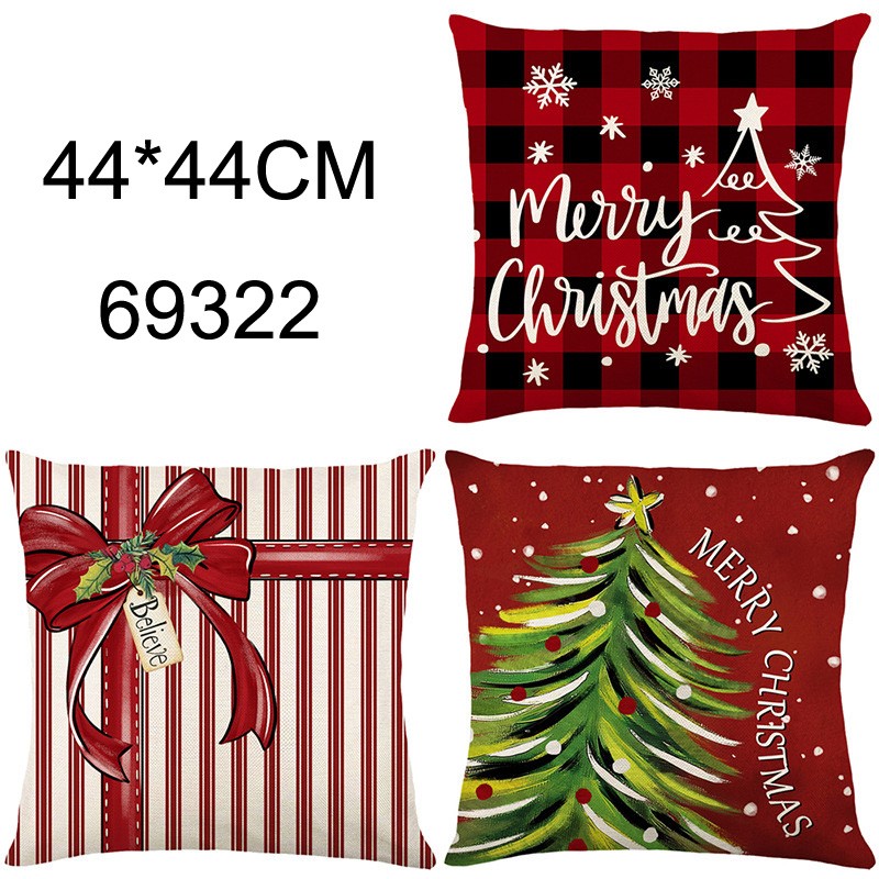 25XH, 69322, Xmas cushion linen 44*44cm