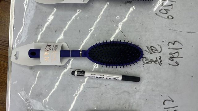 D4L, 69513, Hair Brush Paddle Oval Black