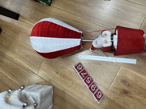 25X3, 69576, XmasBalloon Telescopic  60cm