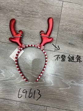 25X2, 69613, XmasHeadband Reindeer Bowknot