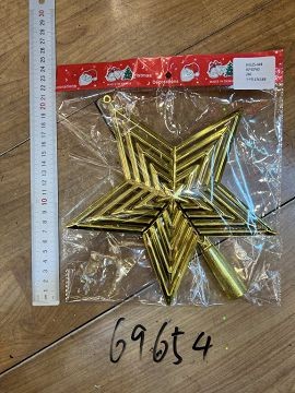 25X10, 69654, Xmas Tree Top Star Plastic 21*23cm
