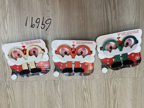 25X4, 69691, Xmas Glasses Feet