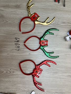 25X6, 69697, Xmas Headband Antlers