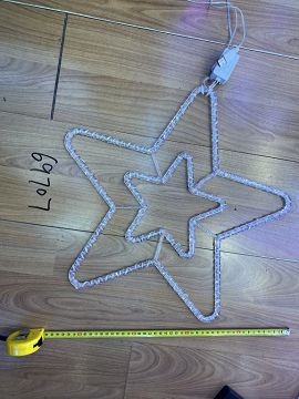 25X7, 69707, Xmas Star Light Warm Light 43cm