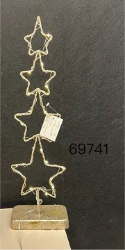 25X6, 69741, Xmas Four-star Light Battery 45cm