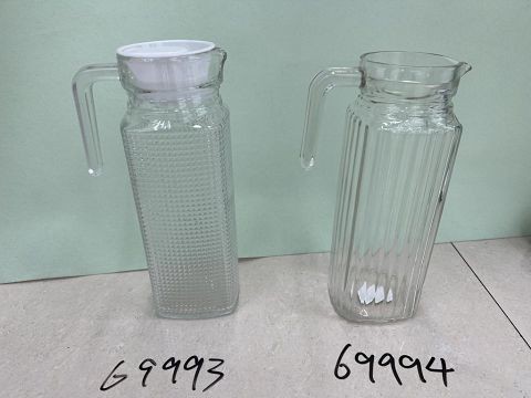 69993,Glass Water Jar Diamond Pattern 24*D7.5cm